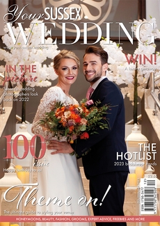 Cover of the December/January 2022/23 issue of Your Sussex Wedding magazine
