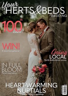 Cover of the October/November 2023 issue of Your Herts & Beds Wedding magazine