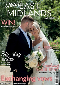 Cover of the February/March 2024 issue of Your East Midlands Wedding magazine