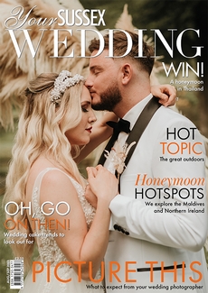Cover of the August/September 2023 issue of Your Sussex Wedding magazine