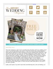 Your North West Wedding magazine - April 2023 newsletter