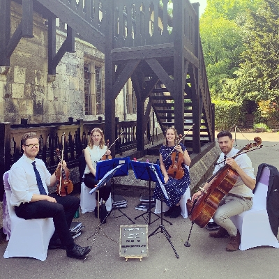 Harmony String Quartet is offering a jukebox service at weddings