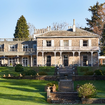 Leeming House is a grand Georgian property within 22 acres of gardens