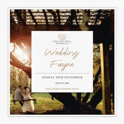 Wedding News: HOLLAND HALL WEDDING FAIR