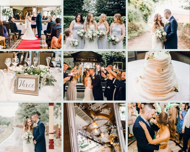 Gabrielle and Chris tied the knot with a beautiful wedding at Crimble Hall: Image 1