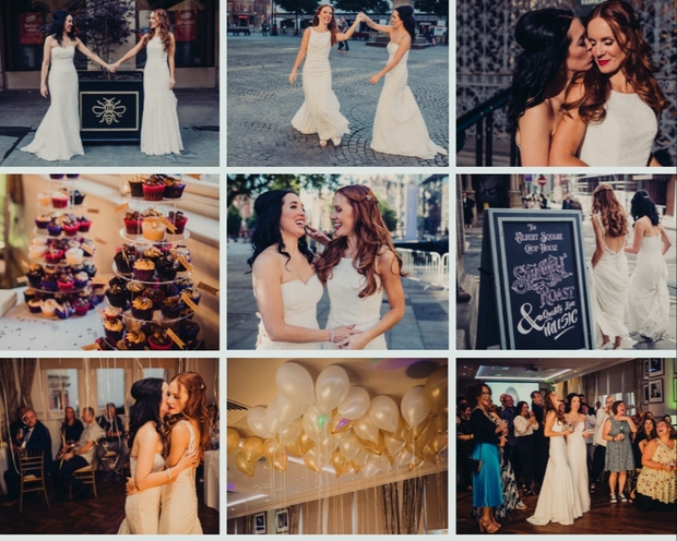 Stephanie and Jennifer celebrated their love with a beautiful wedding at the Albert Square Chop House: Image 1