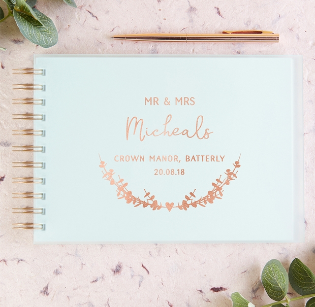 Stationery company Norma & Dorothy  has launched a new guest book collection: Image 1