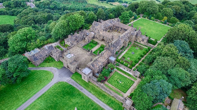 Aerial photograph of Hoghton Tower
