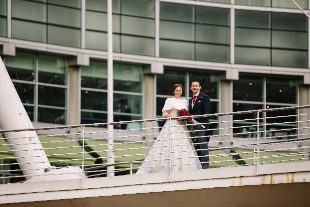 Couple outside The Lowry Hotel