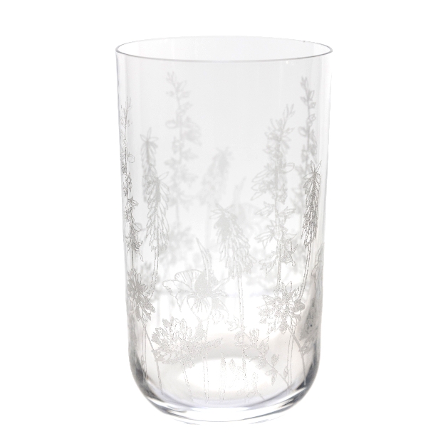 high ball etched glass
