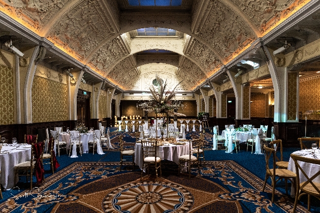 The Imperial Hotel Blackpool wedding breakfast set up