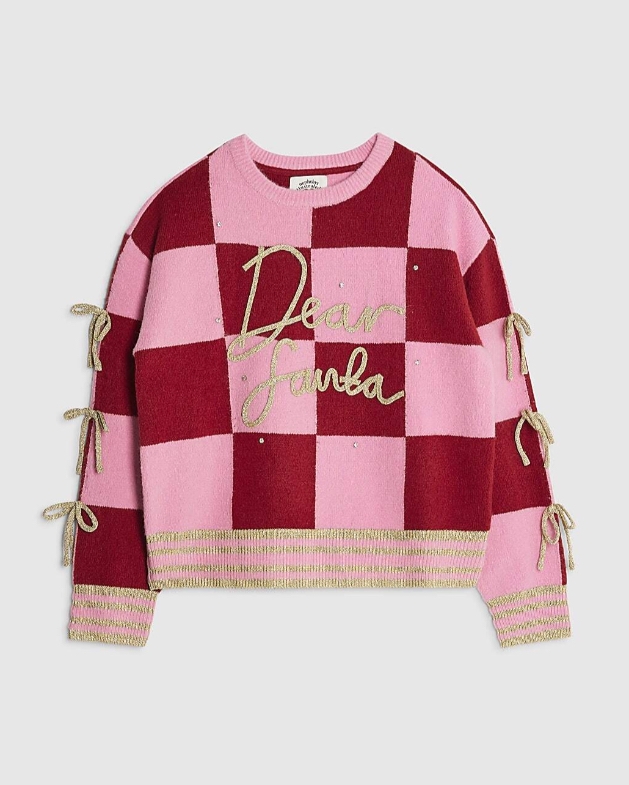 Dear Santa Christmas jumper from The River Island x Nepthys Festive Collection