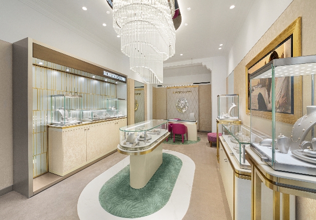 A bright and elegant room full of jewellery